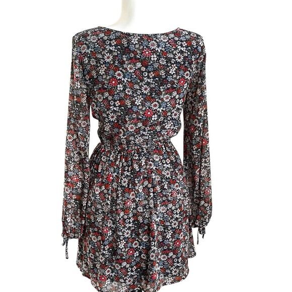Abercrombie & Fitch Y2K Mini Dress S Ditzy Floral Cottagecore Cowgirl Festival - Picture 3 of 13